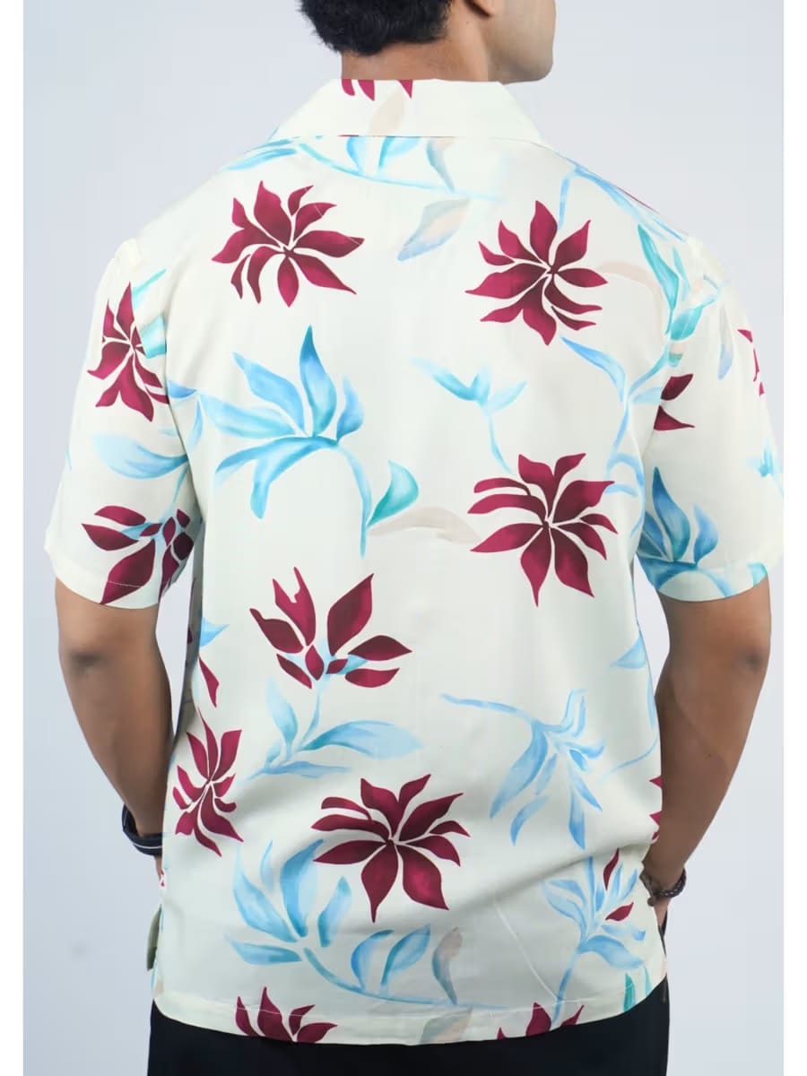 Men’s Floral Print Resort Shirt