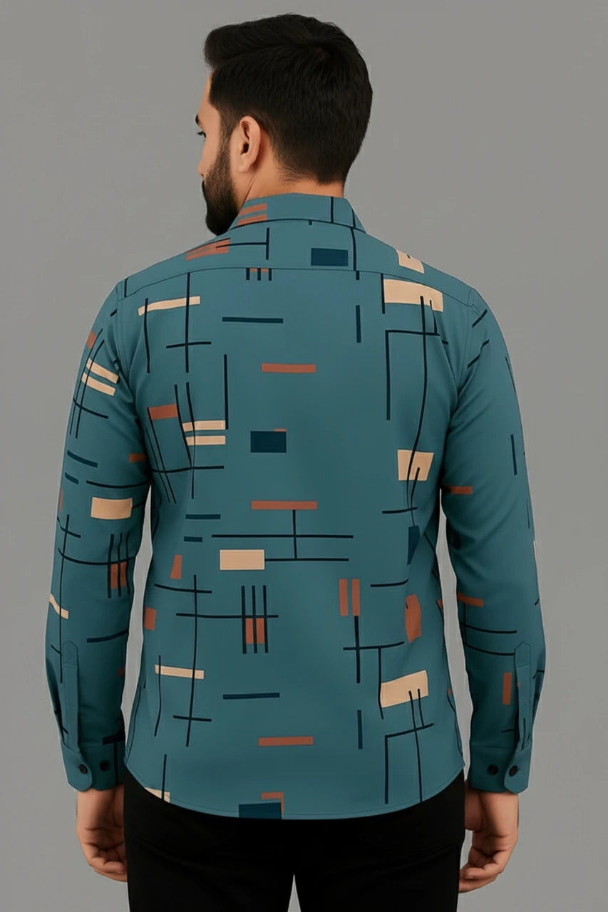 amazen Collections Digital Grid Shirt