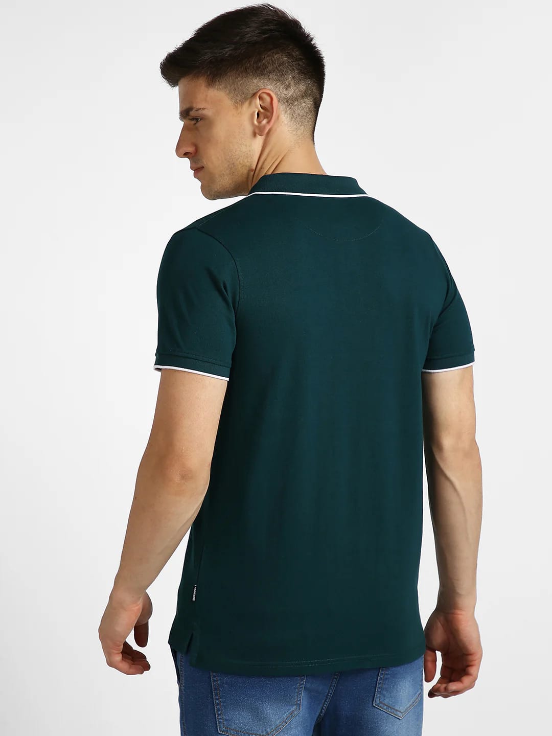 Men’s Premium Solid Polo T-Shirt with Pocket – Dark Green
