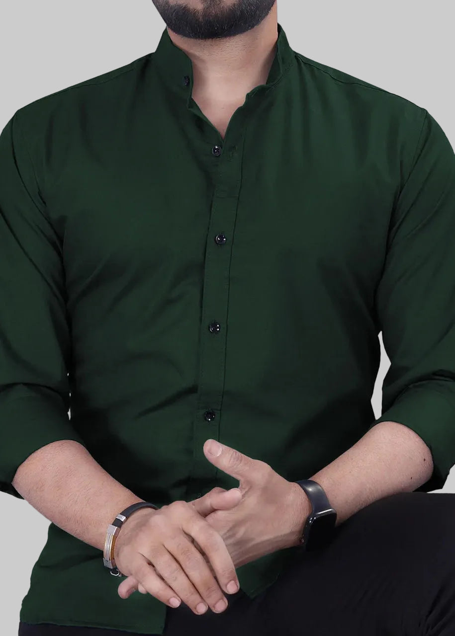 amazen Men's Solid Formal Shirt