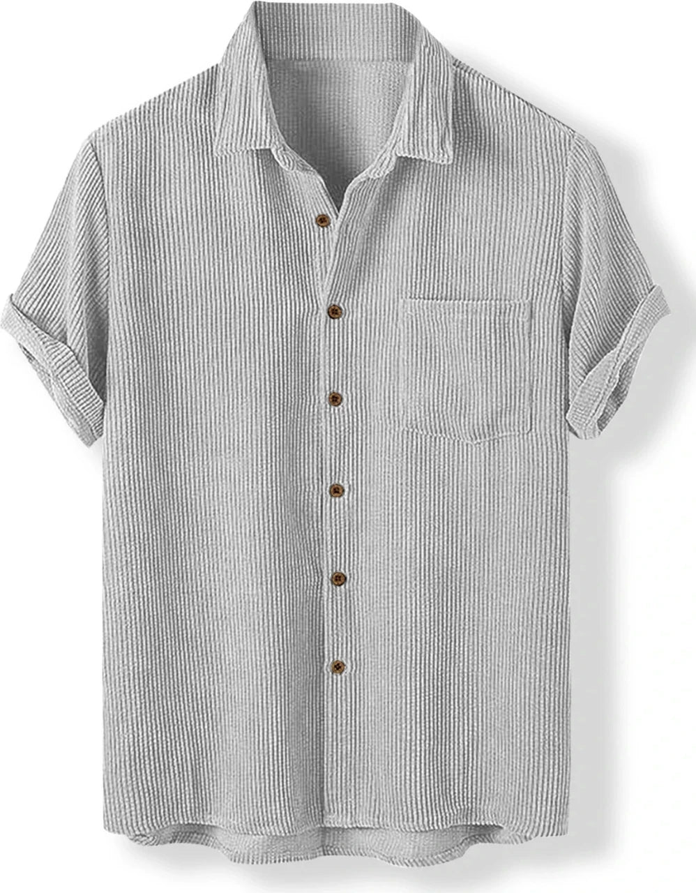Men’s Textured Casual Shirt – Short Sleeve