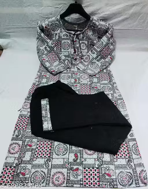 Women’s Off-White Embroidered Kurta Set with Dupatta